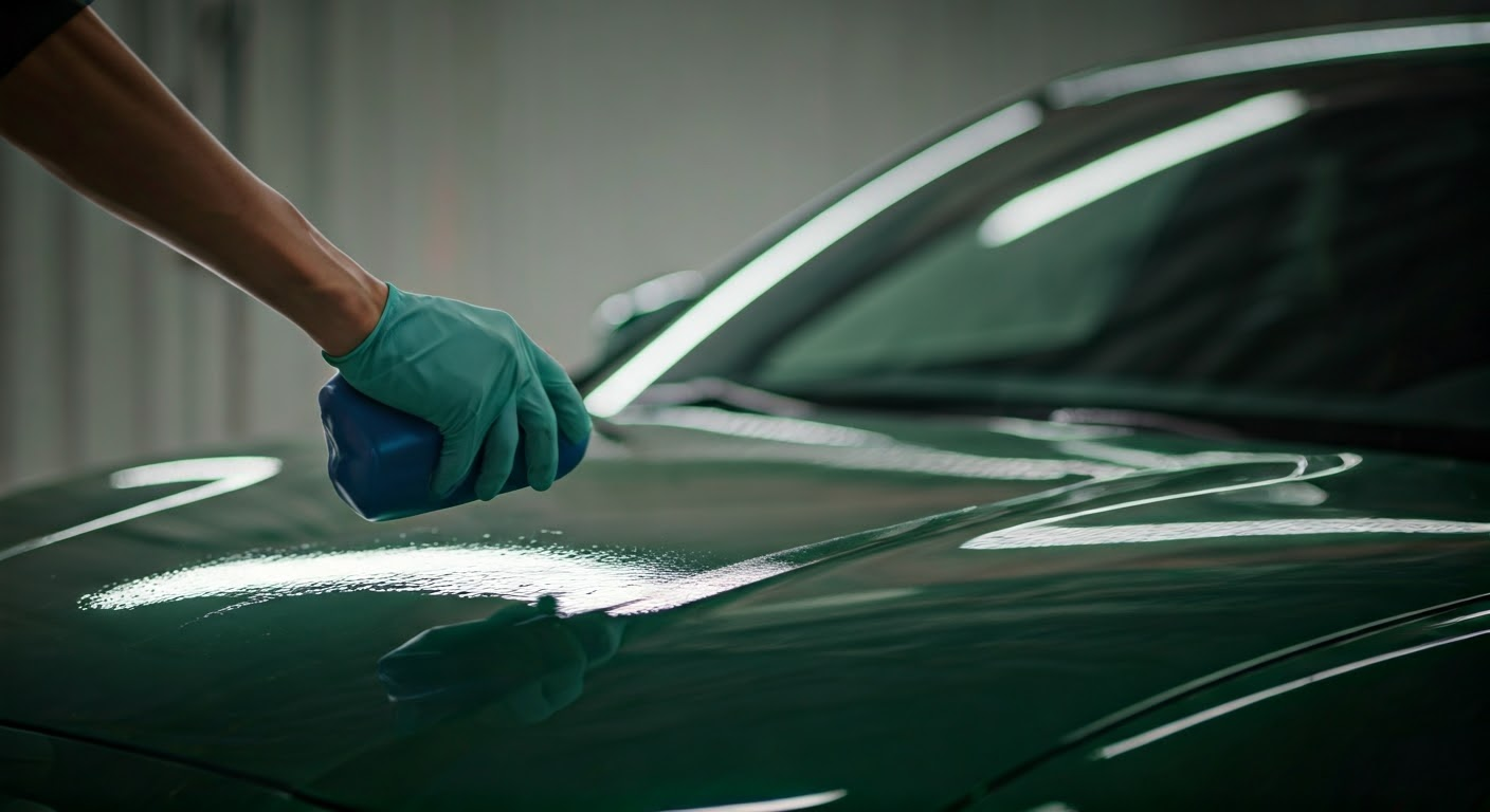 Applying Simple Green APC on car paint