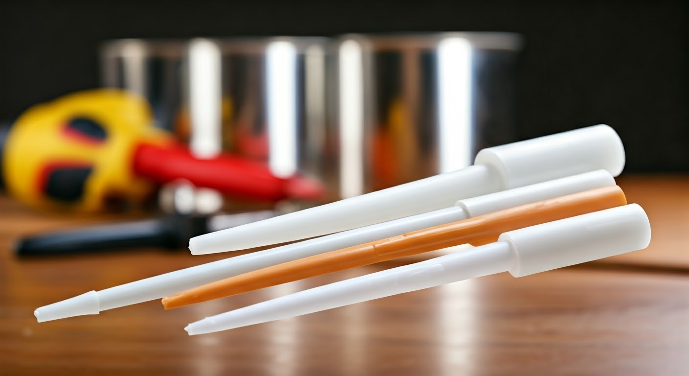 Different silicone sealant types displayed.