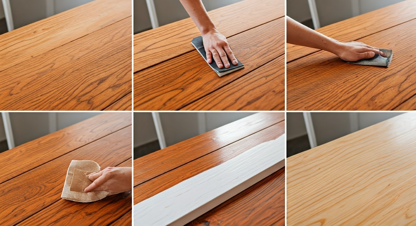 Step-by-step guide on painting varnished wood.