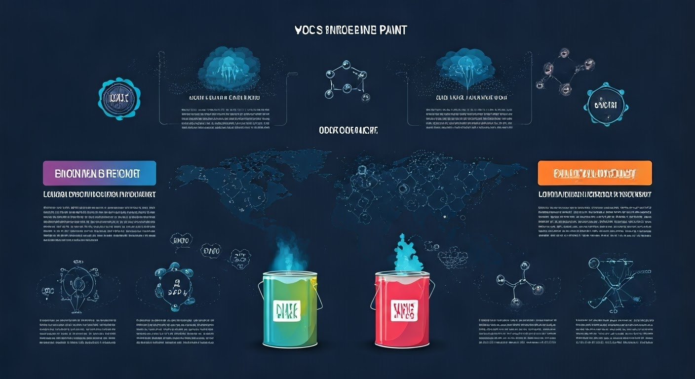 Infographic on VOCs in paint.