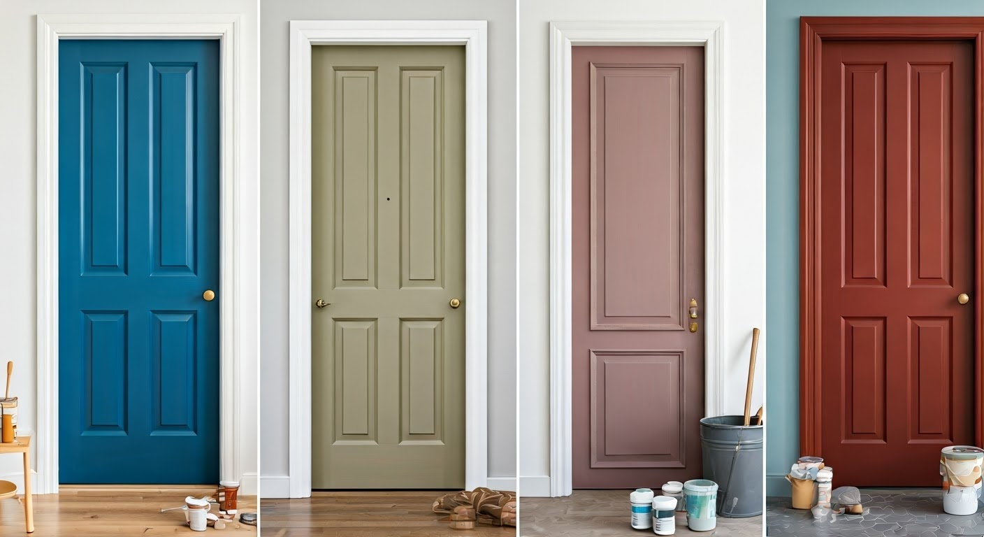 colorful door painting transformation