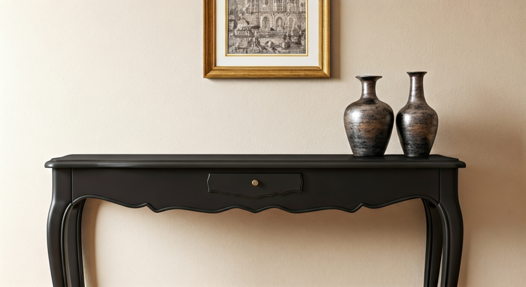 How to Make a Furniture Look Expensive Using Black Paint