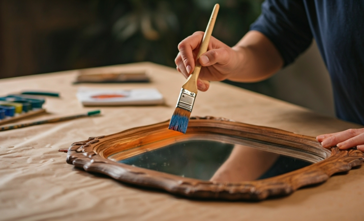 How to Paint a Mirror Frame for a Fresh Look