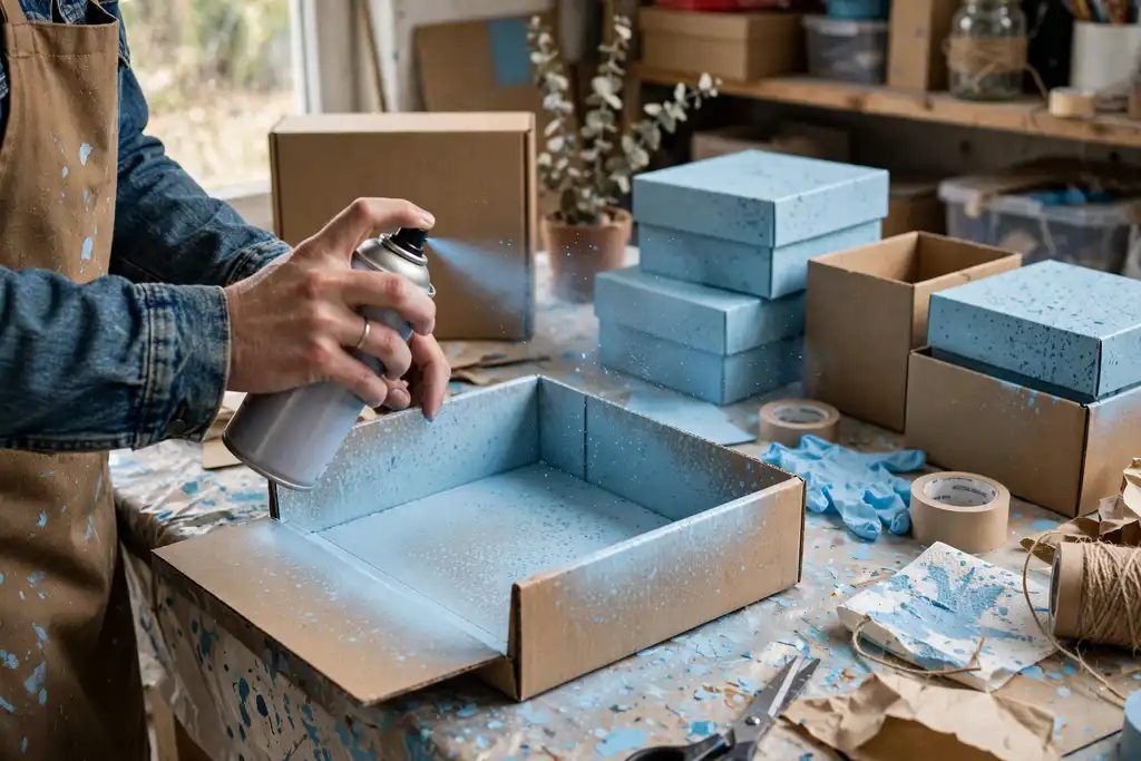 Best Spray Paint For Cardboard Boxes